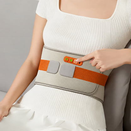 KEEPFIT Cordless Lower Back Massage Belt Pain Relief Heating Vibration Waist Massager with Lumbar Support