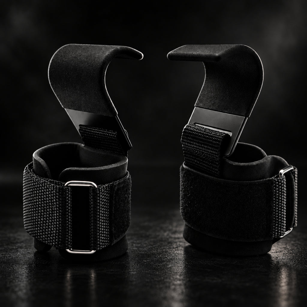 Weight Lifting Hooks Heavy Duty Power Lifting Grips Wrist Straps